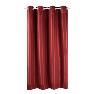   ม่าน EYELET HOME LIVING STYLE SILKY UV 140X220 ซม. สีแดง