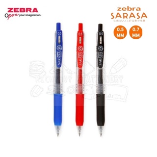 ZEBRA ปากกาหมึกเจล Sarasa Clip รุ่น JJ15, JJB15 ขนาด 0.5 มม. และ 0.7 มม.