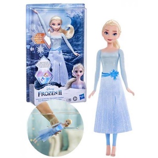 Disney Frozen 2 Splash and Sparkle Elsa Doll, Light-up Water Toy ตุ๊กตา โฟรเซ่น 2