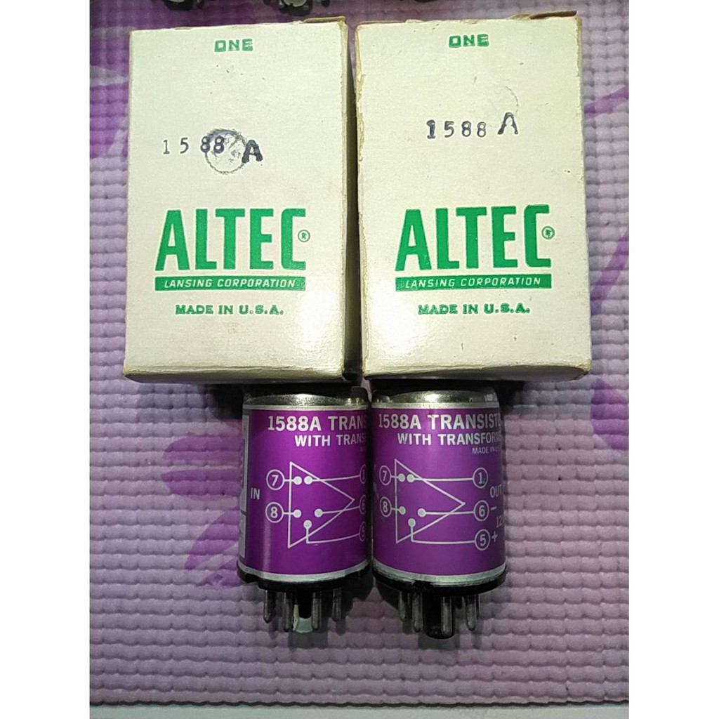 altec 1588A transistor mic preamp pairs NOS