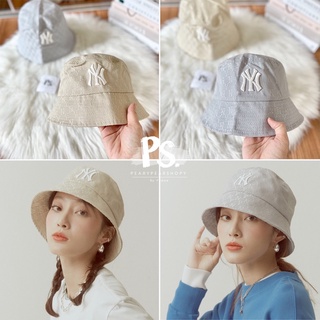 MLB แท้ 💯 พร้อมส่ง หมวก MLB Monogram Jacquard Bucket Hat NY หมวกปีก logo NY หมวกบักเก็ต