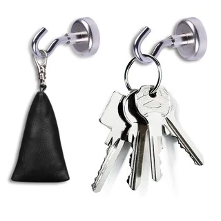 แม่เหล็กตะขอ Hook Magnet ตะขอแม่เหล็กทรงพลัง ตะขอเกี่ยว แขวนกุญแจ แม่เหล็กแรงสูง แม่เหล็ก นีโอไดเมียม Neodymium Magnet
