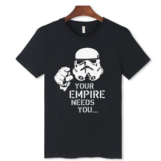 Alimoo เสื้อยืดผ้าฝ้ายฮิปฮอปพิมพ์ Star War Soldier สำหรับผู้ชาย Big Size XXS-4XL