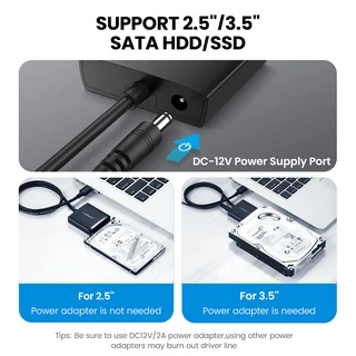 Ugreen สายแปลง จาก USB 3.0 2.0 เป็น Hdd Ssd Sata สําหรับ 2.5 3.5