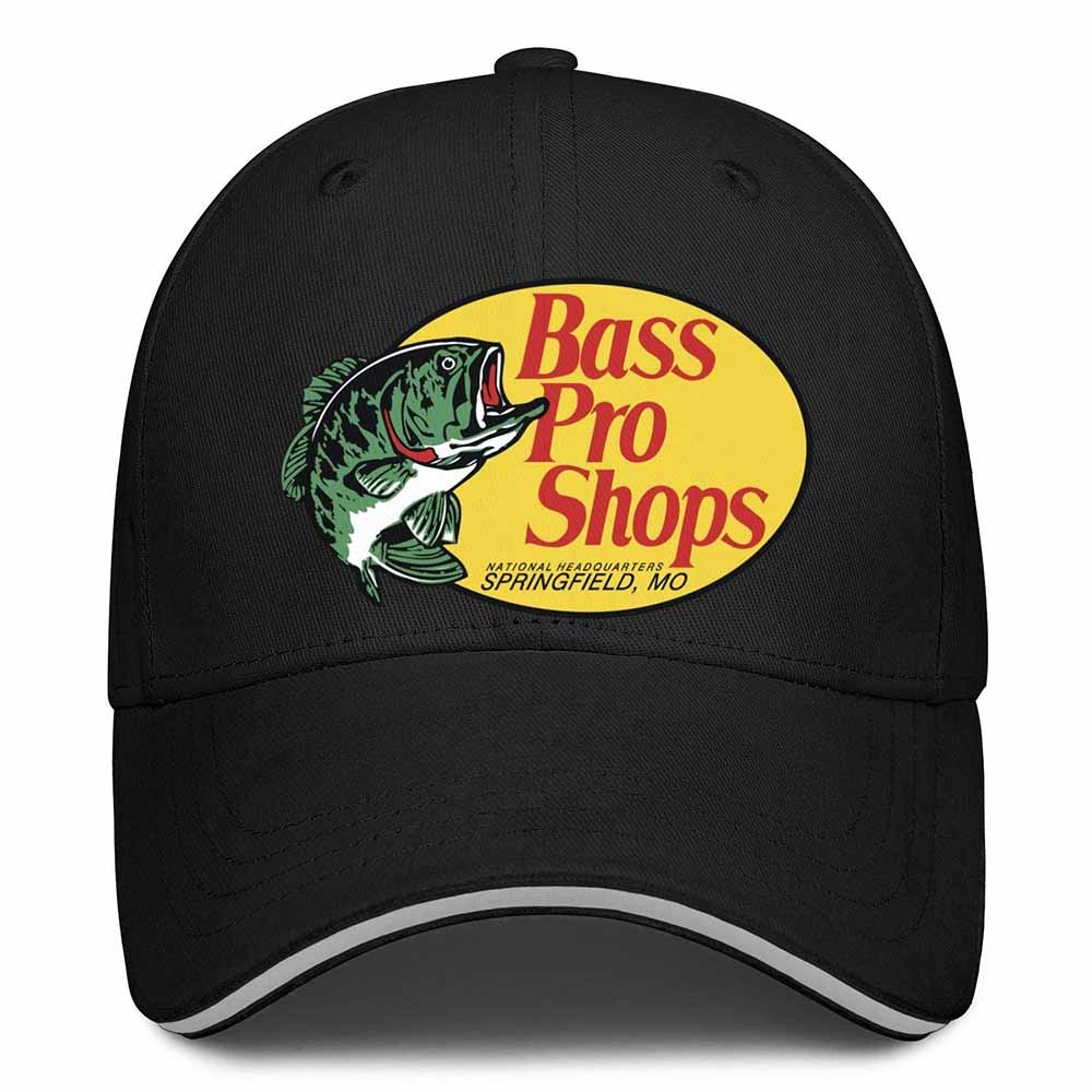 หมวกเบสบอล Unisex Cool Adjustable Driving BASS Pro Shops Logo Flat Caps