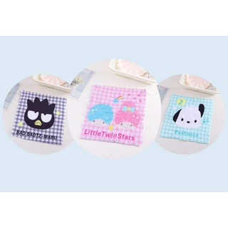 (พร้อมส่ง) ผ้าเช็ดมือ  Sanrio ขนาด 32*32 ซม.