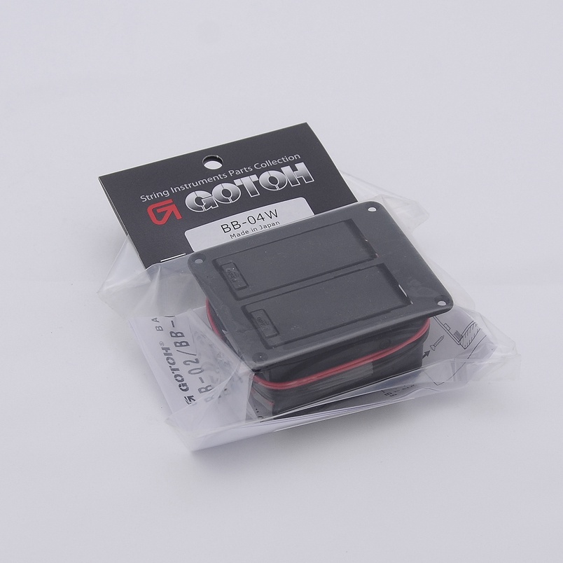 BY- 1 ชิ้น GOTOH BB-04W 9V แบตเตอรี่กล่องแบตเตอรี่สําหรับกีตาร์ไฟฟ้า Bass และ Active Pickup พร้อมสกร