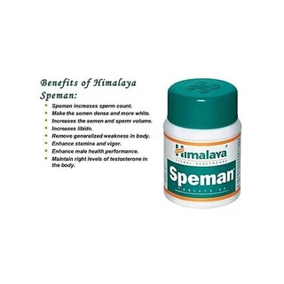 Himalaya Speman 60 เม็ด สมุนไพรสำหรับผู้ชายที่มีบุตรยาก