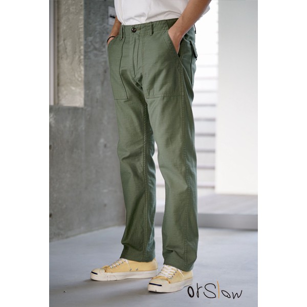 กางเกงทหารอเมริกาวินเทจ ORSLOW SLIM FIT 01-5032-16 US ARMY FATIGUE PANT