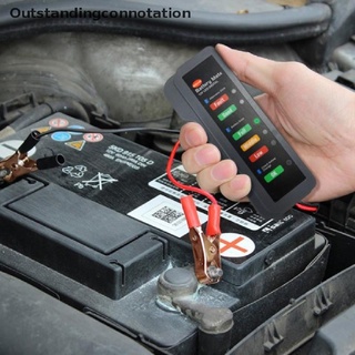 [Outstandingconnotation] เครื่องทดสอบแบตเตอรี่ดิจิทัล 12V สําหรับรถยนต์ รถจักรยานยนต์