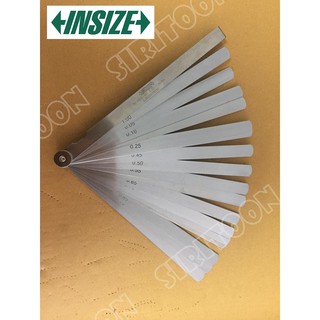 ฟิลเลอร์เกจ INSIZE 20 ใบ 8 นิ้ว ขนาด 0.05-1.00mm. รุ่น 4605-201 (Long Feeler Gage) (**สินค้าใหม่ ภาพถ่ายจากสินค้าจริง**)