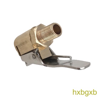 [hxbgxb]Car Auto Brass 8mm Tyre Air Chuck Wheel Inflator Valve Tire Pump Clip Clamp Connector Adapter