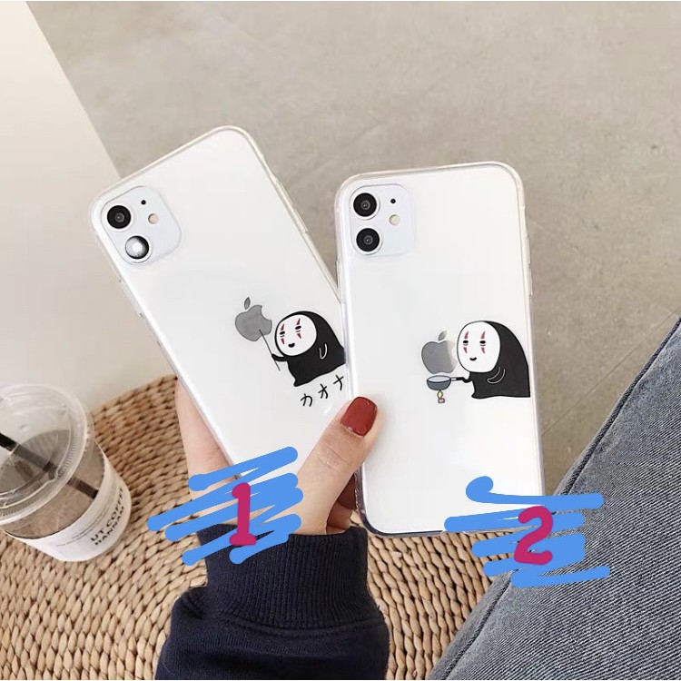 Spirited Away No Face Anime เคส iPhone น่ารัก โลโก้ Apple
