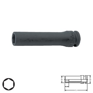 KOKEN 13300M-23 ลูกบ๊อกลมยาว 3/8"-6P-23mm. | MODERTOOLS OFFICIAL