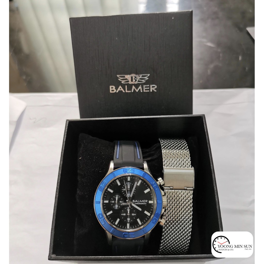 นาฬิกาโครโนกราฟ Balmer 9168G BTT-5 - ฟรี สายสแตนเลสหนึ่งอัน