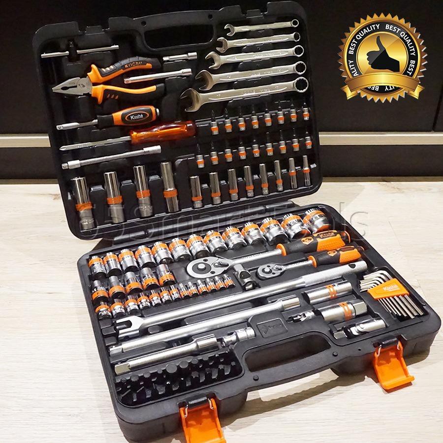 KOCHE ชุดเครื่องมือ ประแจ ชุดบล็อก 111 ชิ้น ขนาด 1/2" และ 1/4" รุ่น KS-111