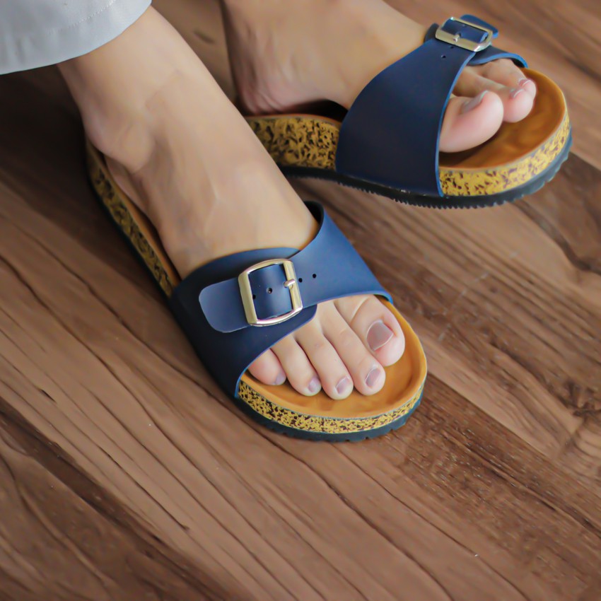 Zensa - รองเท้าแตะผู้หญิง Hestia Navy Slipper
