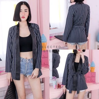 Stripe Blazer