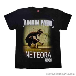 ผ้าฝ้าย 100% เสื้อวง Linkinpark rock t-shirt เสื้อวงร็อค Linkinpark เสื้อยืดวงร็อค oversize S-3XL