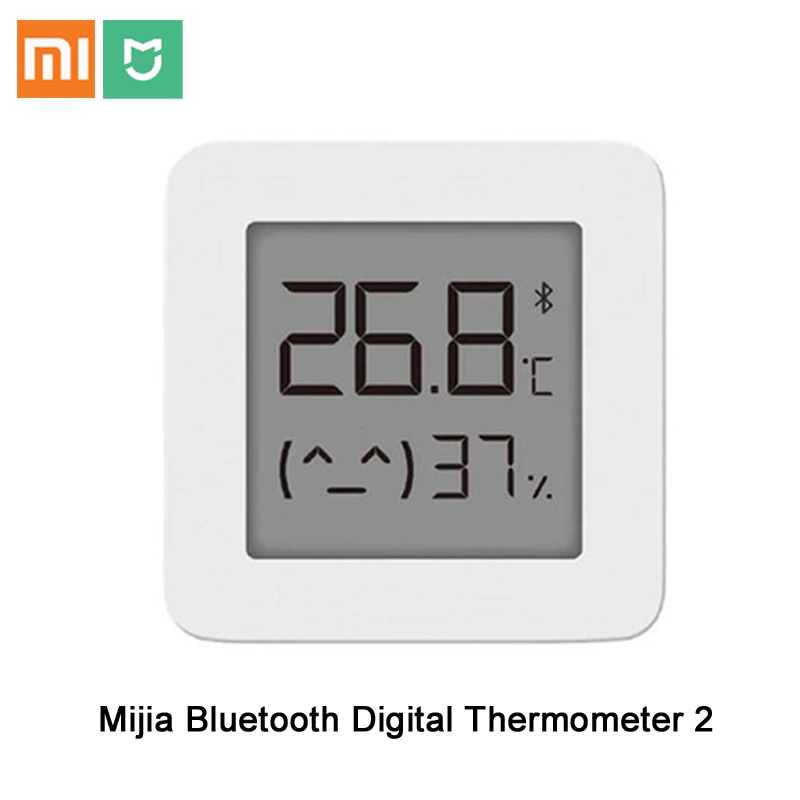 Xiaomi Mijia เครื่องวัดอุณหภูมิความชื้นดิจิทัล บลูทูธ ไร้สาย 2 เซนเซอร์อุณหภูมิอัจฉริยะ ไฮโกรมิเตอร์ ทํางานร่วมกับแอพ Mijia