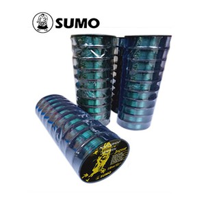 สายเอ็น SUMO (ซูโม่) ม้วนเล็ก 100m เอ็นโหลด 10-45 ปอนด์ สีเขียวขี้ม้า