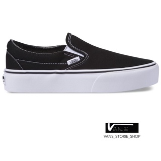 VANS SLIP ON PLATFORM BLACK SNEAKERS สินค้ามีประกันแท้