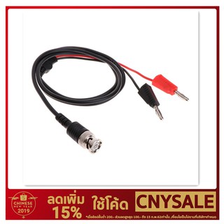 bnc q9 to dual 4 มม. ปลั๊กเสียบพร้อมสายเคเบิ้ลซ็อกเก็ตเชื่อมต่อ 1 เมตร