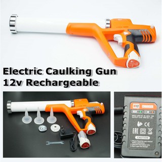 ปืนยิงกาว รุ่นแบตเตอรี่ชาร์จ 12V 400ml Cartridge/Sausage Sealant Battery Caulking Gun 12V Lithium Battery