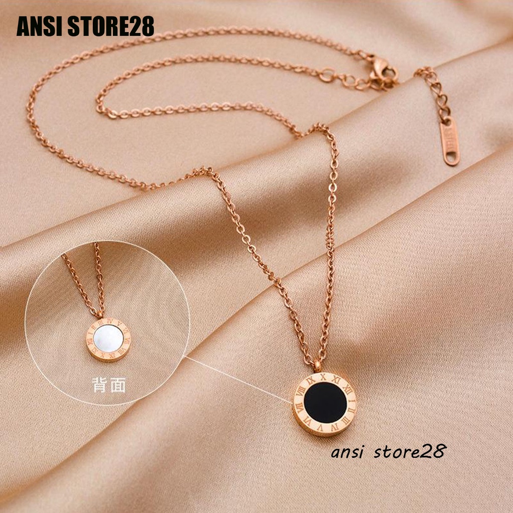 สร้อยคอโซ่ Bulgary - ไทเทเนียม / ป้องกันสนิมและจางหาย / นําเข้าคุณภาพ Higs / ใหม่ล่าสุด - (Ansi Stor