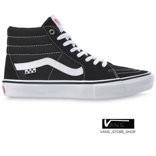 VANS SKATE SK8 HI BLACK WHITE SNEAKERS สินค้ามีประกันแท้