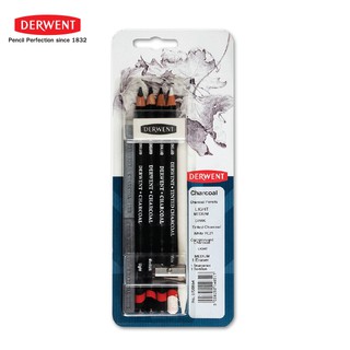 DERWENT ดินสอสีไม้ชาร์โคล 8 ชิ้น (Charcoal set pack of 8.)