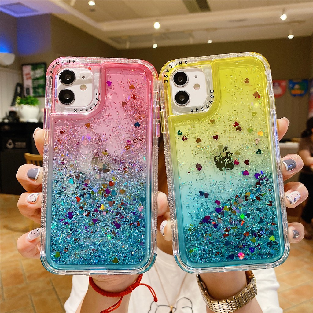 เคสโทรศัพท์มือถือ Tpu แบบนิ่ม ไล่โทนสี กันกระแทก สําหรับ Iphone 12 Pro Max 6 6s 7 8 Plus X Xr Xs