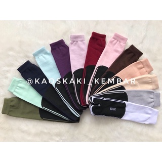 Satu Pasang Kaos Kaki Jempol Nylon Telapak Hitam Computer Anak / Dewasa Pendek Semata Kaki