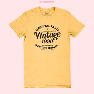 ขายดี!เสื้อยืดลาย Vintage Original 1990 เสื้อวันเกิด เปลี่ยนปีได้ ไซส์ S - 2XLS-5XL