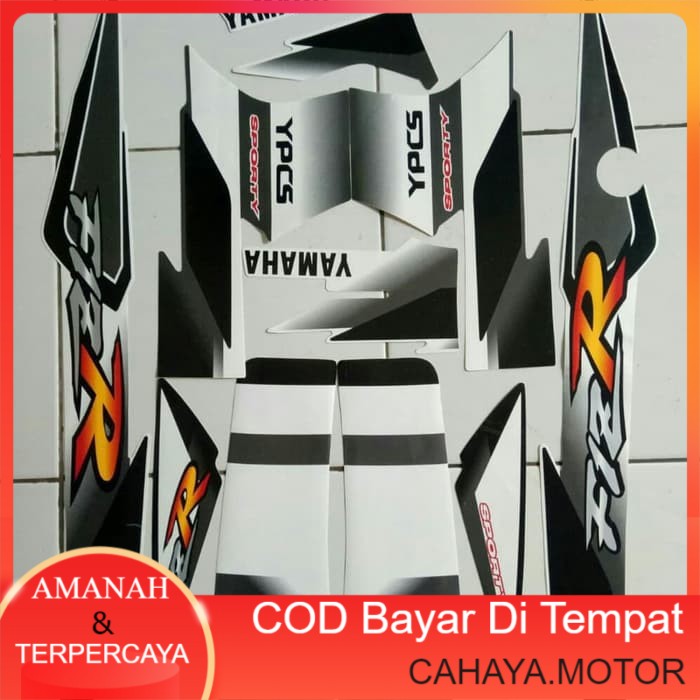 Hitam Yamaha f1zr 2001 สติ๊กเกอร์แถบสีดํา