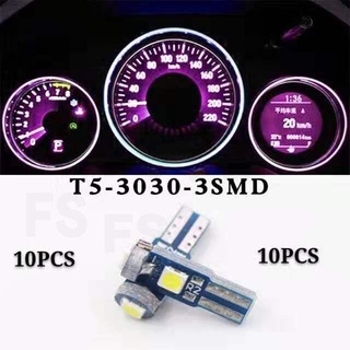 T5 3SMD สีน้ำเงิน 1ชิ้น รถยนต์ตราสารเน้นแสง LED แผงหน้าปัดไฟแสดงสถานะการควบคุมกลางแสง