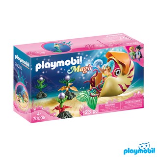 Playmobil 70098  Mermaid with Sea Snail Gondola แอ็คชั่นฟิกเกอร์  เมอร์เมด เมอร์เมดและบัลลังก์หอยมุก