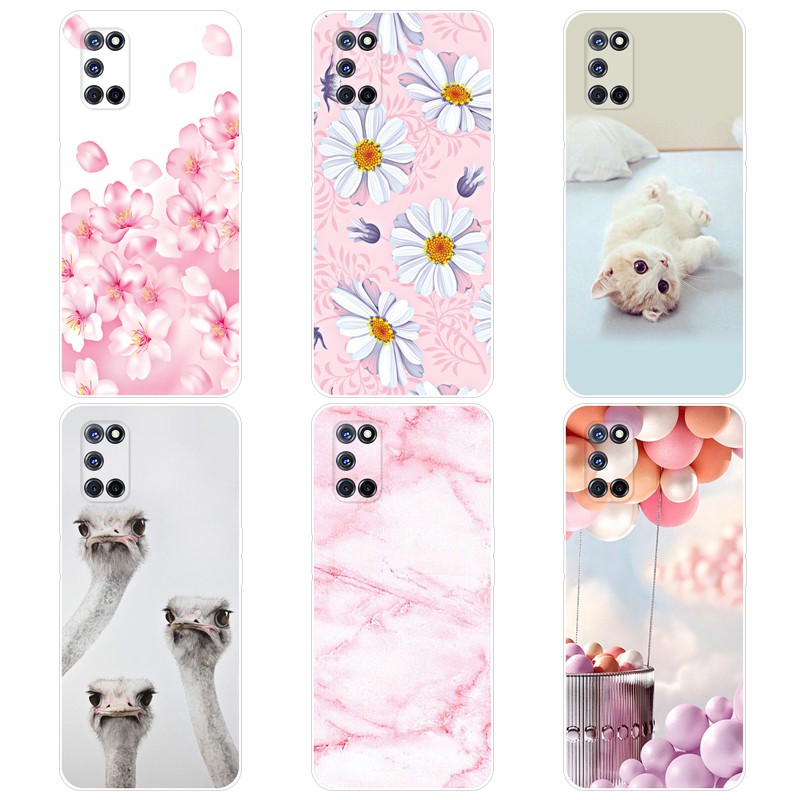 OPPO A92 A72 A52 พิมพ์กรณีการ์ตูนปกหลังสําหรับ OPPO A72 Soft TPU สําหรับ OPPO A52