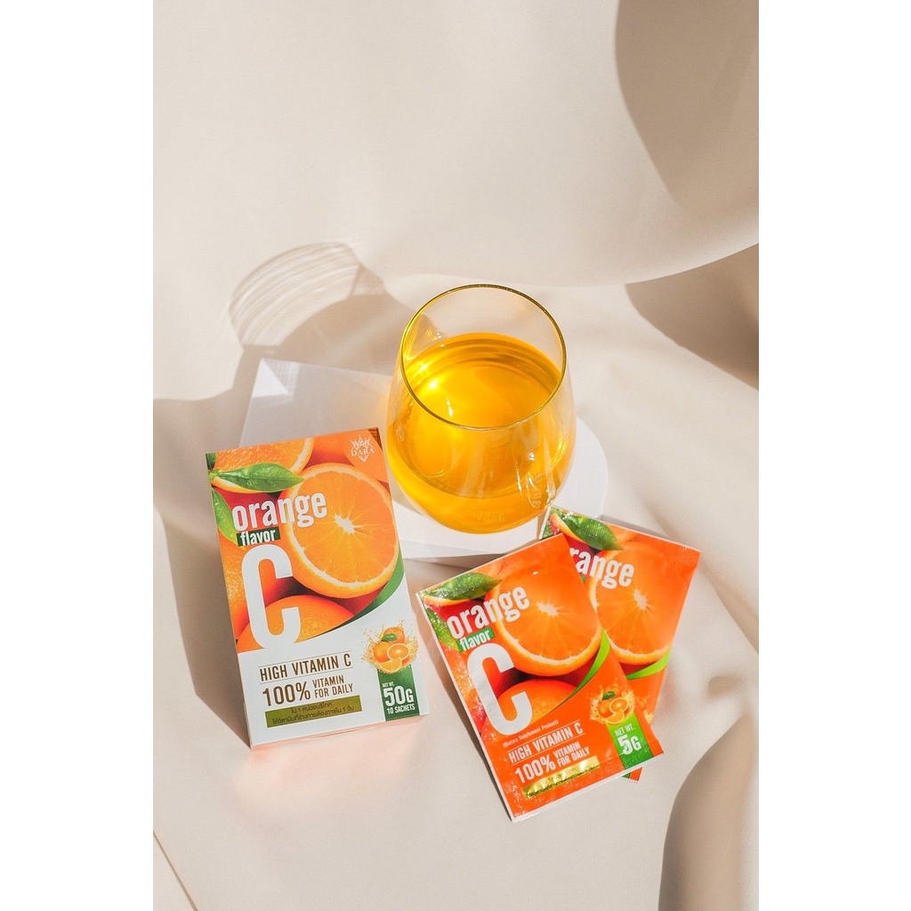 VitaminC วิตามินซี 5000มก. วิตามินรสส้ม วิตตามินซีน้ำชงรสส้ม
