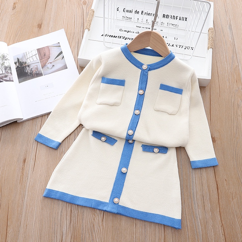 Girls School Daily Outfit Girls Elegant School Outfit Two Piece Set