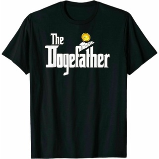 [S-5XL] เสื้อยืดผ้าฝ้าย พิมพ์ลาย The Dogefather Cryptocurrency Dogecoin ของขวัญวันพ่อ PBjdbp31PIfnhd12