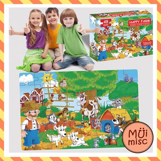 MUIMISC ♥   จิ๊กซอ จัมโบ้ 48ชิ้น ของเล่นเสริมทักษะ jigsaw jumbo floor puzzle