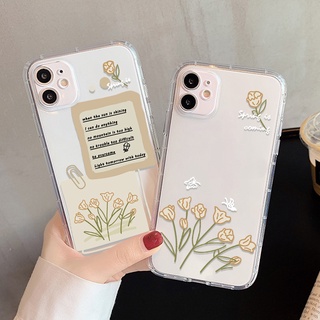 Fresh Flowers ซิลิโคน เคส For Iphone 14 11 12 13 Pro Max 7 8 Se 2020 7 Plus 8 Plus X Xs Max เคสมือถือ เคสโทรศัพท์มือถือ