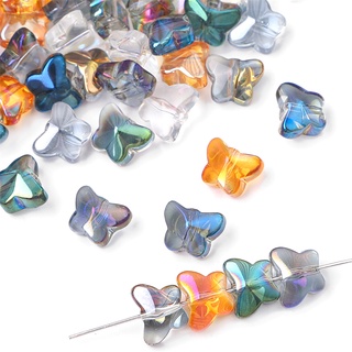 20 ชิ้น 7.5x10 มิลลิเมตรแก้วชุบผีเสื้อคริสตัลลูกปัดสําหรับเค…