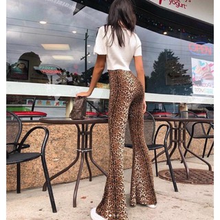 Leopard Pants 💥 กางเกงขาม้าผ้ายืดเก็บทรงลายเสือ ลายงู 💥