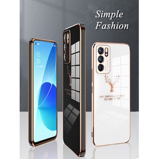 OPPO Reno6 /Reno6 Pro Plus เคสโทรศัพท์กันกระแทกคุณภาพสูงแฟชั่นเรียบง่าย