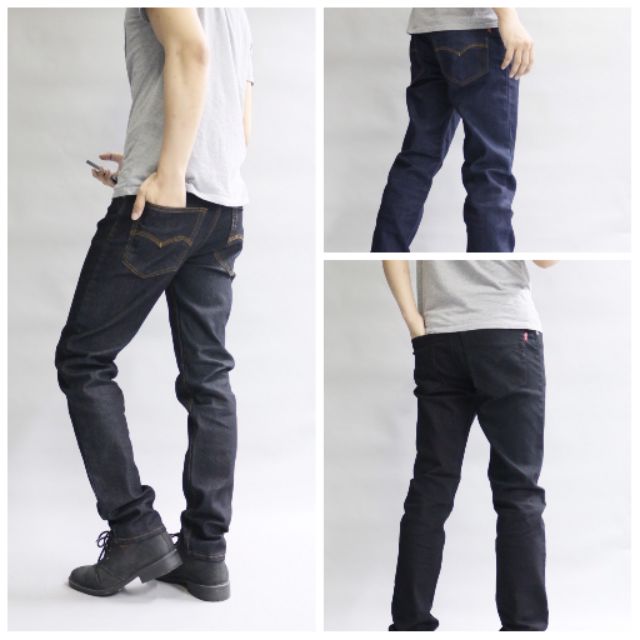 ยีนส์ยืด Mootoo กระบอก ปลายขา 7 นิ้ว