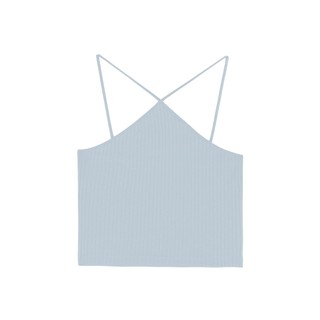 PAING เสื้อสายเดี่ยว ทรงสั้น รุ่น Basic Tank 009 (Baby Blue Color)