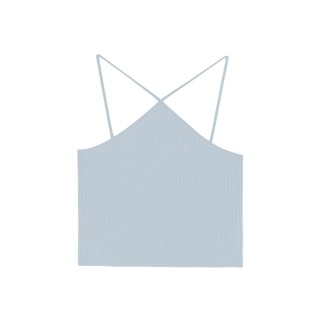 PAING เสื้อสายเดี่ยว ทรงสั้น รุ่น Basic Tank 009 (Baby Blue Color)