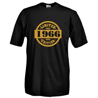 เสื้อยืด ผ้าฝ้าย พิมพ์ลายตลก Limited Edition 1966 Idea Birthday สวมใส่สบาย สําหรับเด็ก 50 ปีSize S-5XL